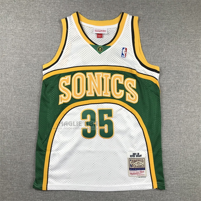 Maglia
 Kevin Durant NO 35 Bambino
 Seattle SuperSonics Mitchell & Ness 2006-07 Bianco
